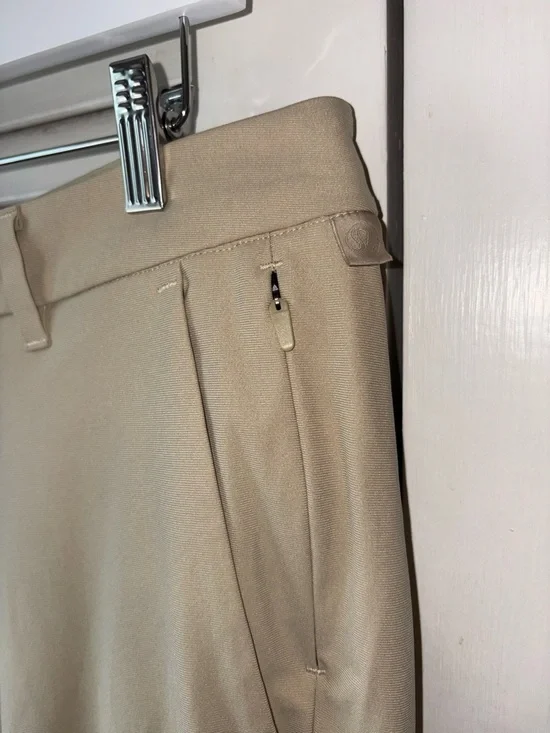 Lululemon Commission Pant Slim 32 Khaki Warpstreme Stretch Mens Chino Golf - Picture 3 of 6